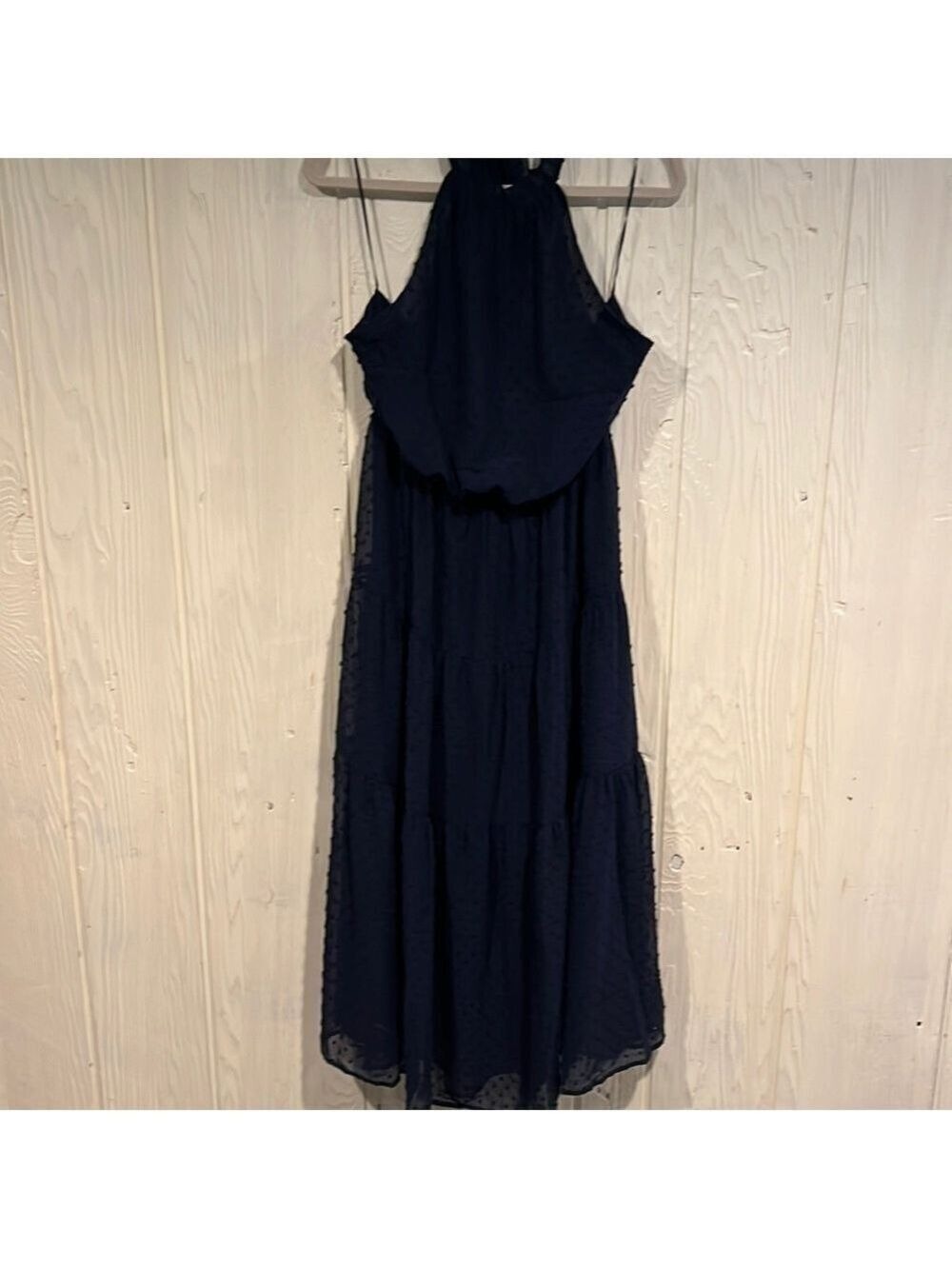 Beachsissi Dotted Swiss Halter Cover Up XL NWT